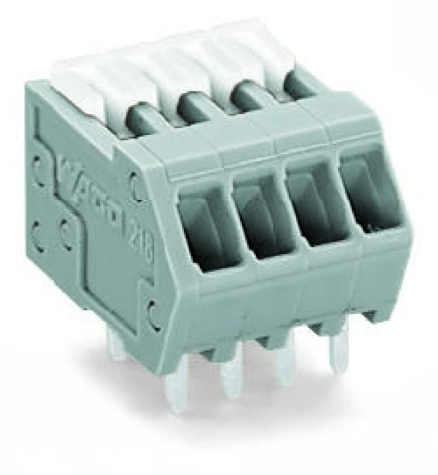 Listwa zaciskowa do płytek drukowanych 4‑biegunowy czerwona raster 2,5mm 218‑104/000‑005 /100szt./ - obrazek 1