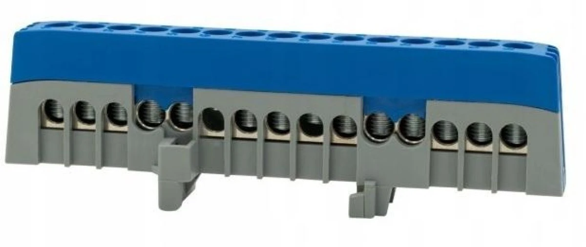 Listwa ochronna ZPI 15‑modułowa (15x16mm2) IP20 AL/CU ‑ niebieska - obrazek 1