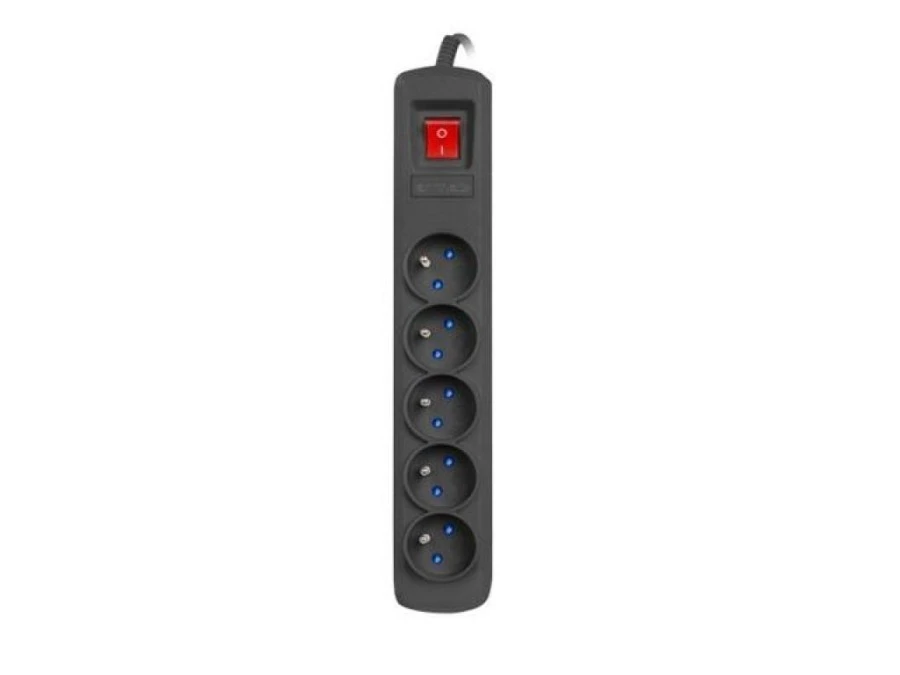 LISTWA ZASILAJĄCA ARMAC R5 1.5M 5X 230V PL 10A CZARNA R5/15/CZ - obrazek 2