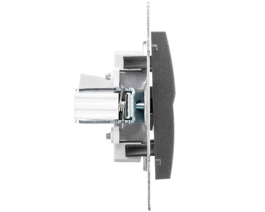LOGI Gniazdo komputerowe pojedyncze (RJ45Cat 6 Jack) Grafit 25286 - obrazek 3