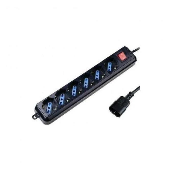Listwa zasilająca z kablem do UPS ‑ 6‑gniazdowa IUPS‑PCP‑6V - obrazek 1