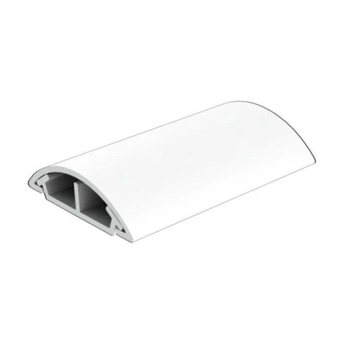 Listwa maskująca przewody TV maskownica uniwersalna napodłogowa naścienna 34x10mm biała 2m z taśmą 2‑stronną KOPOS / 2 m / - obrazek 1