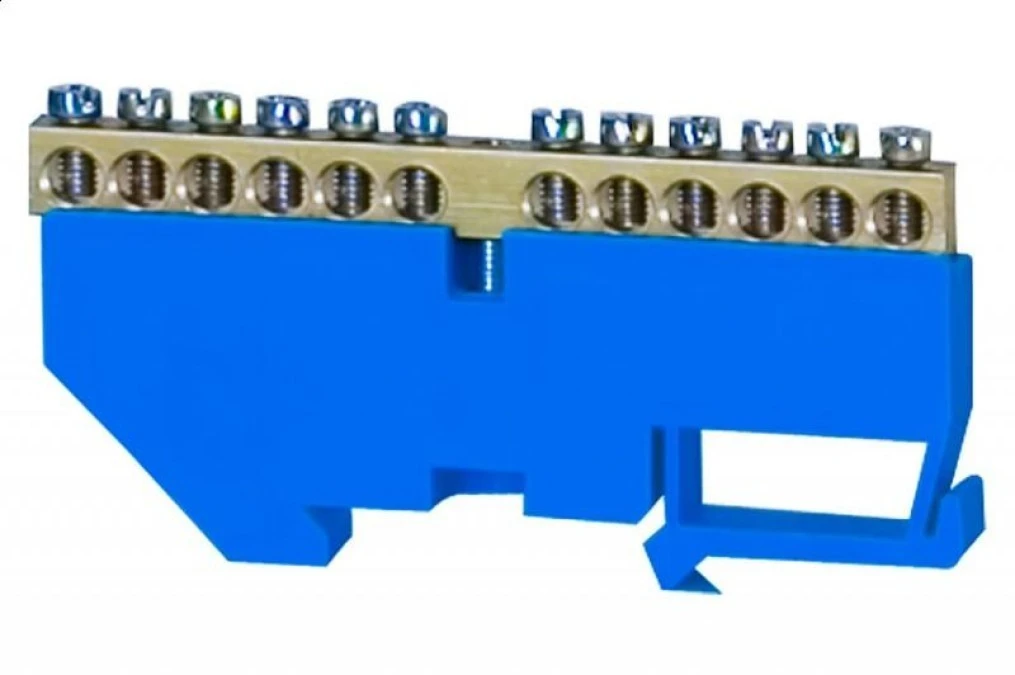 Listwa ochronna 12‑modułowa 12x16mm2 wysoka podstawa ‑ niebieska