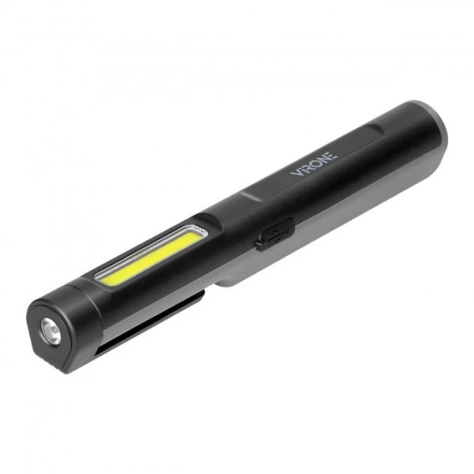 Latarka warsztatowa LED, 5+3W, 300lm+70lm, 600mAh, magnes, klips,WL‑16 - obrazek 1