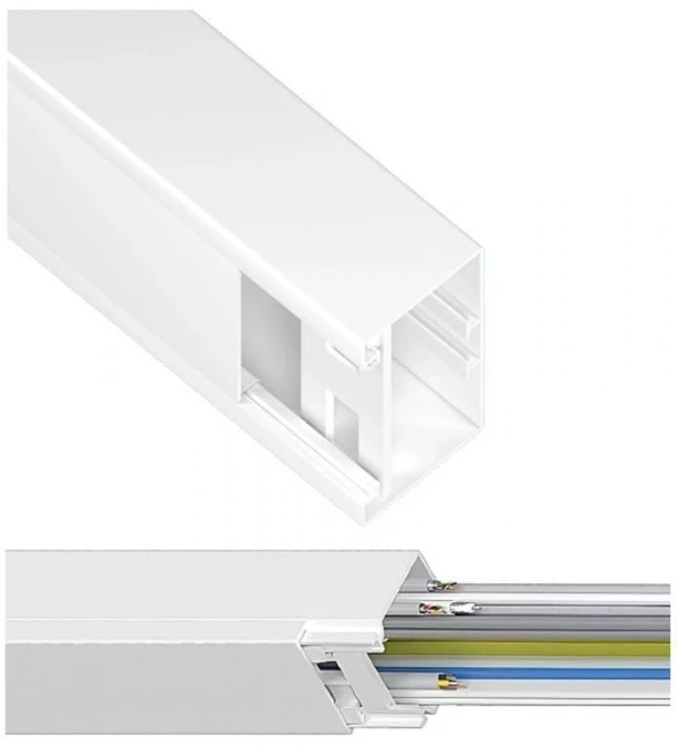 Listwa Kanał Kablowy Elektroinstalacyjny Podparapetowy 60x110mm 2m Biały - obrazek 1