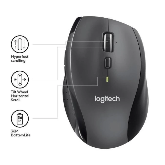 Mysz Logitech M705 910‑001949 (laserowa 1000 DPI kolor grafitowy) - obrazek 3