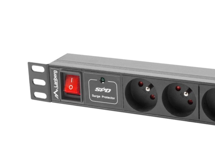 Listwa zasilająca RACK PDU 1U 10A 4x230V PL 4xIEC C13 2m czarna C14 PDU‑04E04I‑0200‑IEC‑BK - obrazek 3