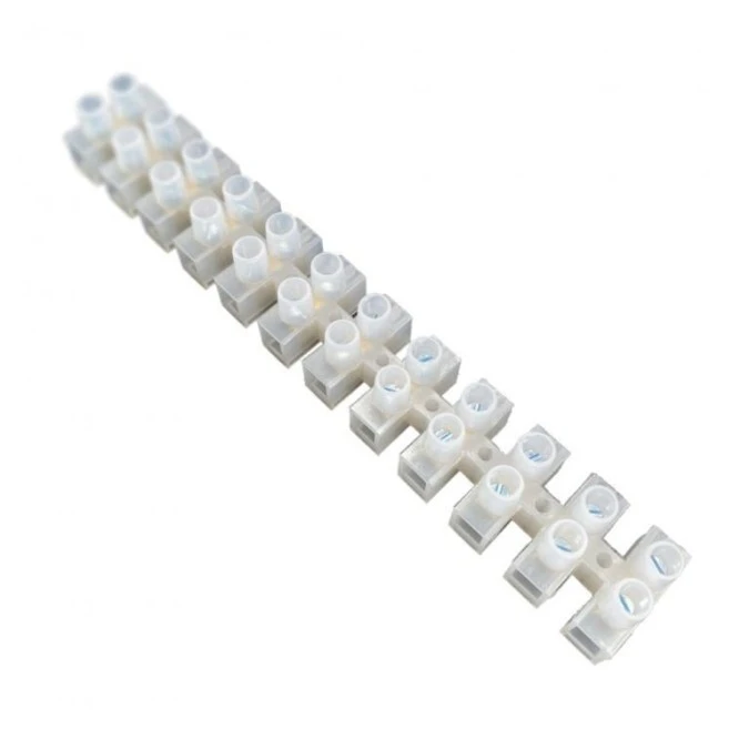 Listwa zaciskowa LTF 12‑torowa do 16mm² 30A biała HOROZ 10szt. - obrazek 2