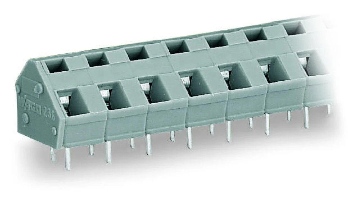 Listwa zaciskowa do płytek drukowanych 3‑biegunowa szara raster 7,5/7,62mm 236‑503/332‑000 /50szt./ - obrazek 1