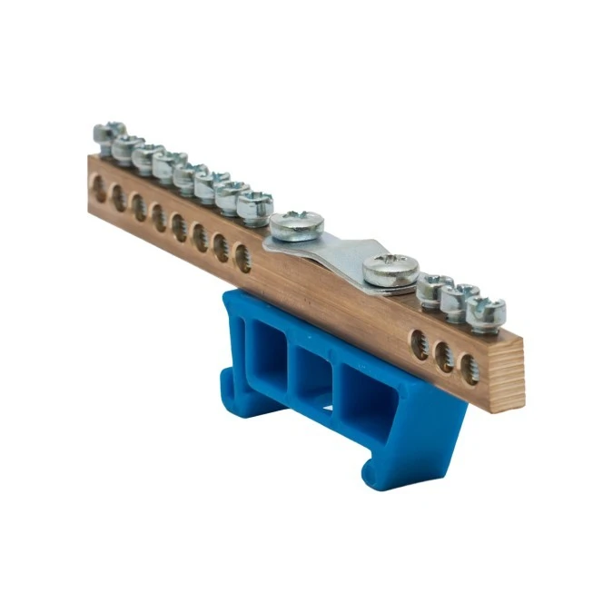 Listwa zaciskowa 11x10mm2 + 1x35mm2 niebieska TH 35‑K/N 48.555