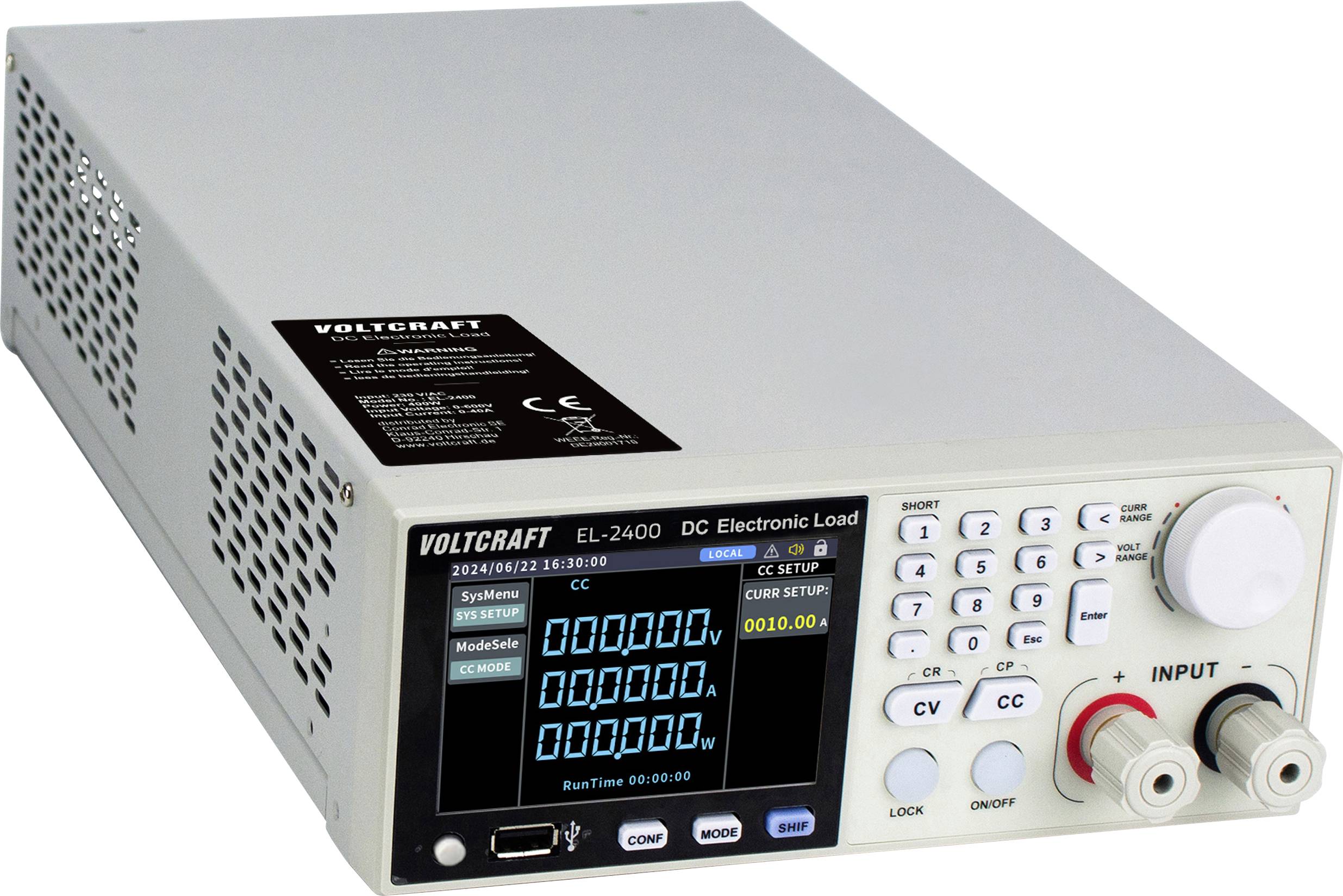 Sztuczne obciążenie VOLTCRAFT EL-2400 600 V/DC 40 A Kalibracja (DAkkS) - obrazek 1