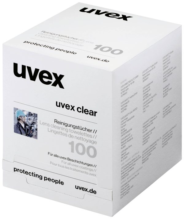 uvex 9963005 Ściereczka do czyszczenia okularów 100 szt.