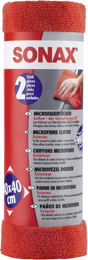 Ściereczki z mikrofibry do karoserii Sonax 416241, 2 szt. - obrazek 1
