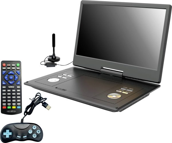 Reflexion DVD1424 Przenośny telewizor z odtwarzaczem DVD 36 cm 14 cal EEK: E (A – G) zasilanie akumulatorowe
