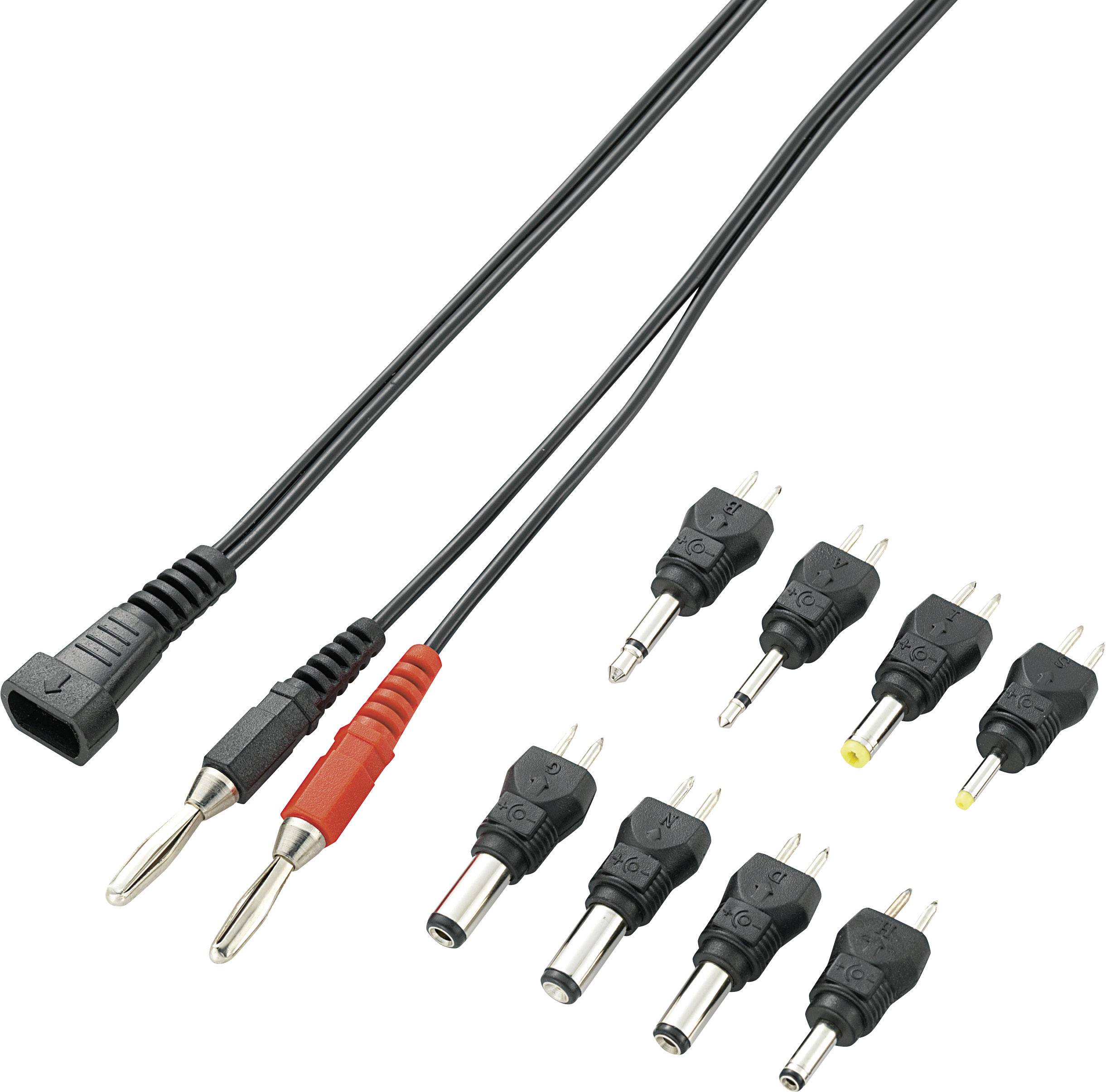 Zestaw złaczy zasilania wraz z kablem połączeniowym i 8 końcówkami VOLTCRAFT 04A-8XC2 - obrazek 1