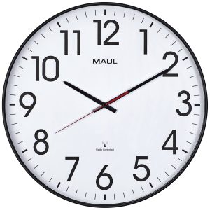 Maul 9054890 Sterowany radiowo Zegar ścienny 47.7 cm x 54 mm czarny cicha praca mechanizmu Maul 9054890 Sterowany radiowo Zegar ścienny 47.7 cm x 54 mm czarny cicha praca mechanizmu
