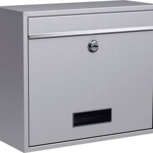 Skrzynka pocztowa Basi 2170-0408 BK 900 stali szlachetnej z zamkiem kluczykowym Skrzynka pocztowa Basi 2170-0408 BK 900 stali szlachetnej z zamkiem kluczykowym