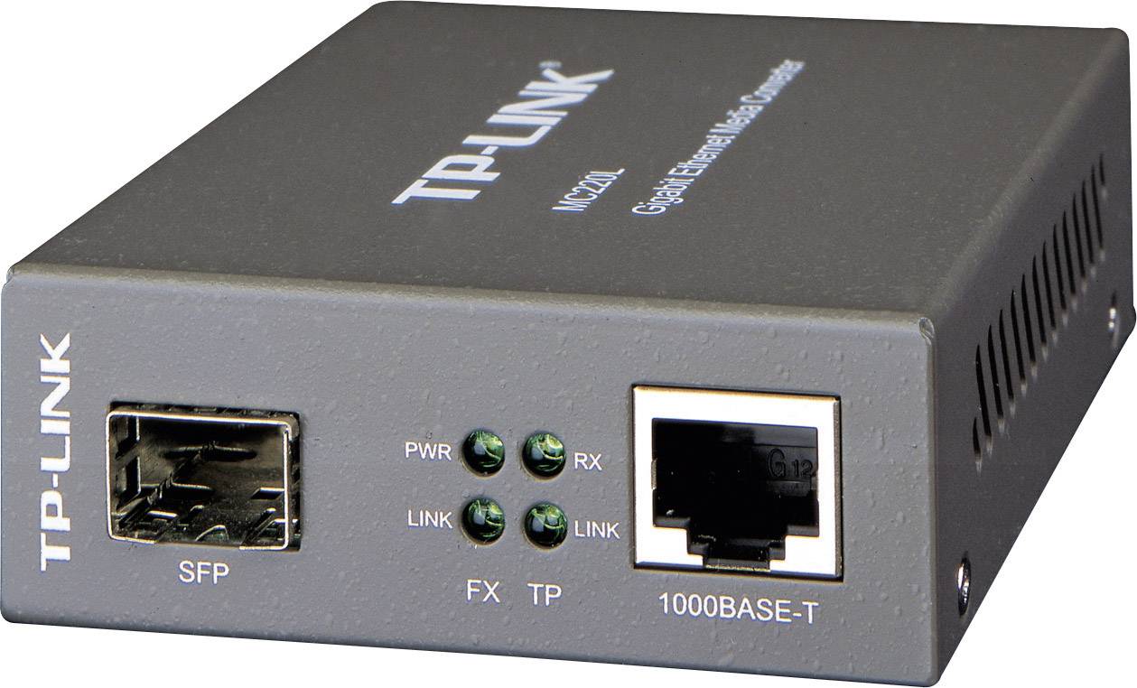 Konwerter multimediów, sieciowy TP-LINK MC220L LAN, SFP 1000 MBit/s - obrazek 1