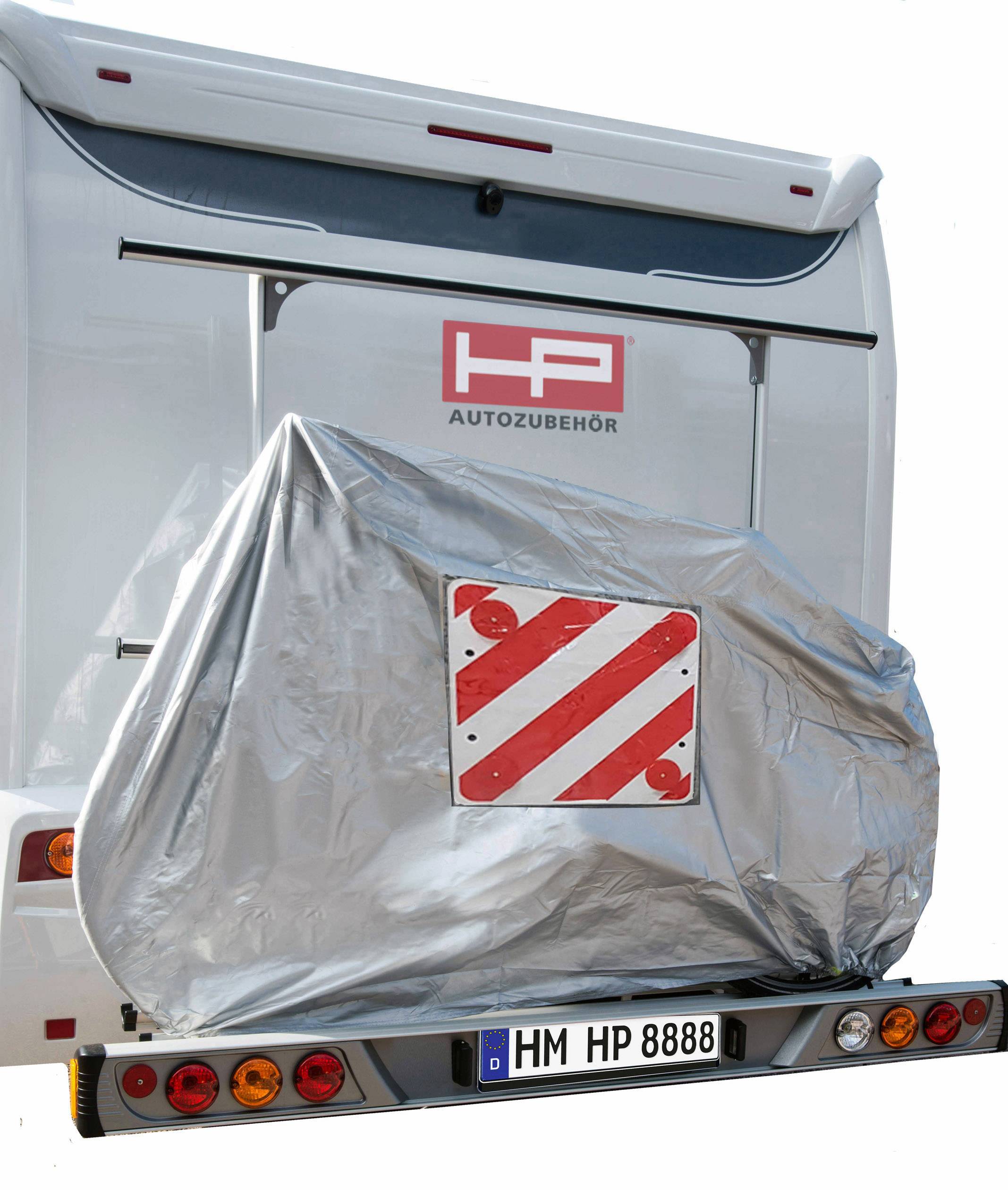 HP Autozubehör 18158 Fahrradhülle mit Warntafeltasche Ochronny pokrowiec na rower (D x S x W) 1 x 1.98 x 1.39 m Pasuje d - obrazek 1