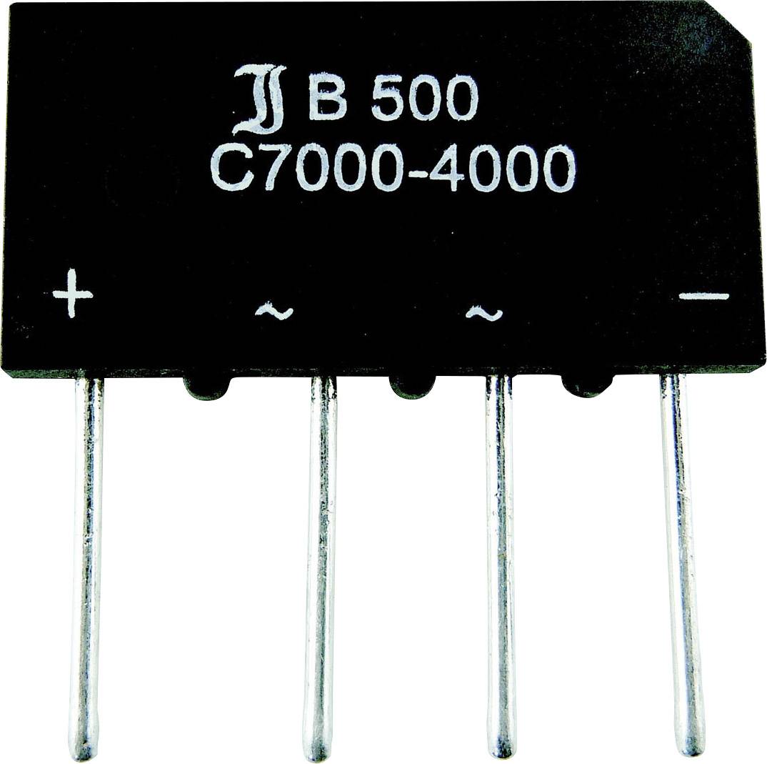 Diotec B40C7000A Prostownik mostkowy SIL-4 80 V 7 A Jednofazowy - obrazek 1