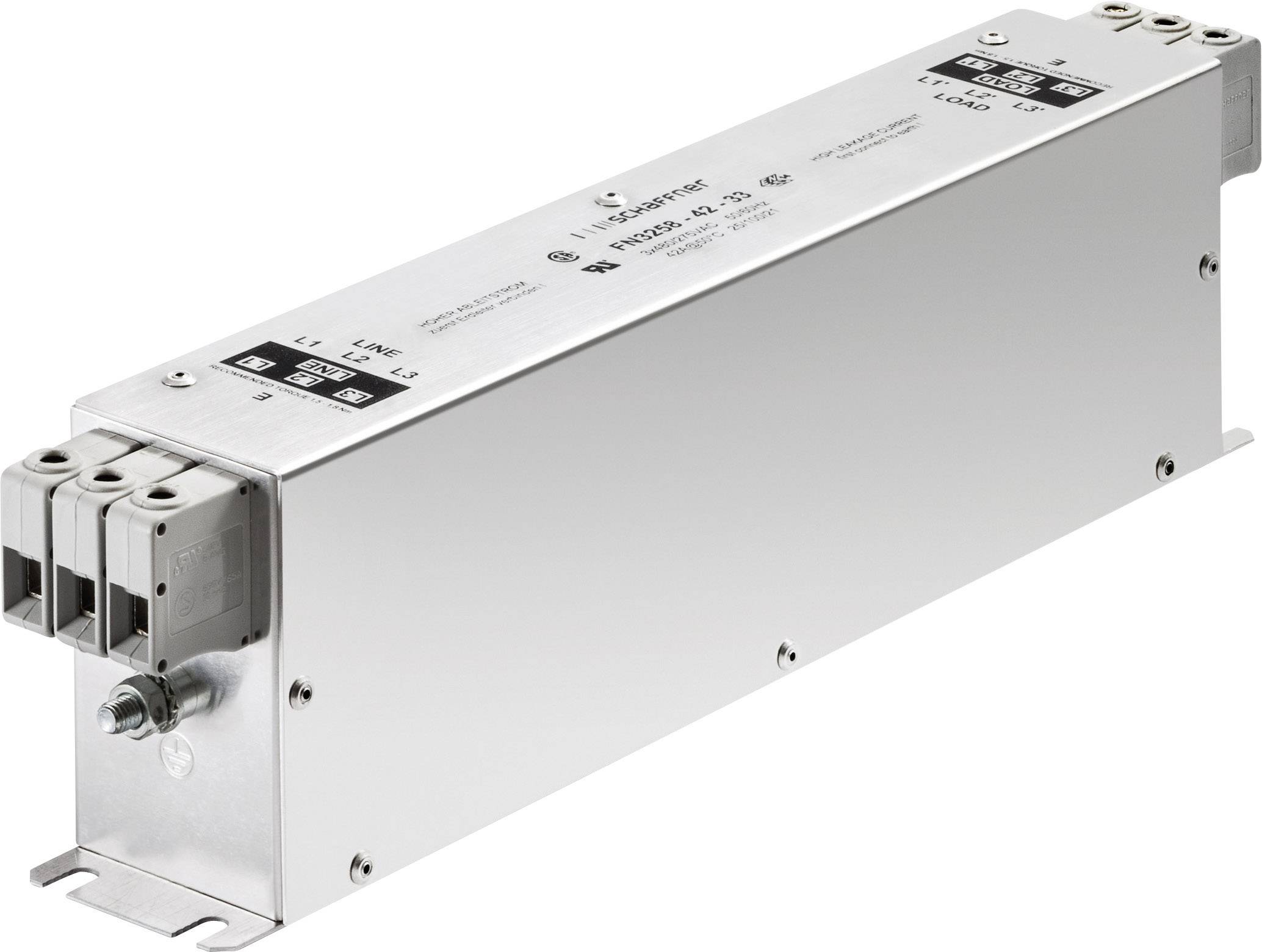 Schaffner FN3258-30-33 FN3258-30-33 Filtr szumów 277 V/AC, 480 V/AC 30 A (D x S x W) 270 x 50 x 85 mm 1 szt. - obrazek 1