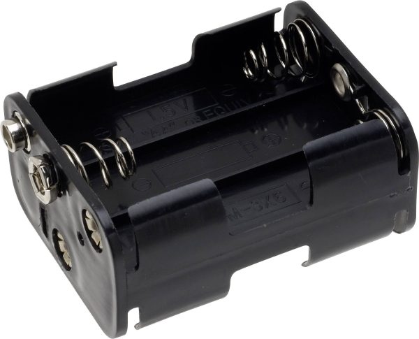 Komora baterii TRU COMPONENTS BH-363-1B 6 x AA, złącze zatrzaskowe