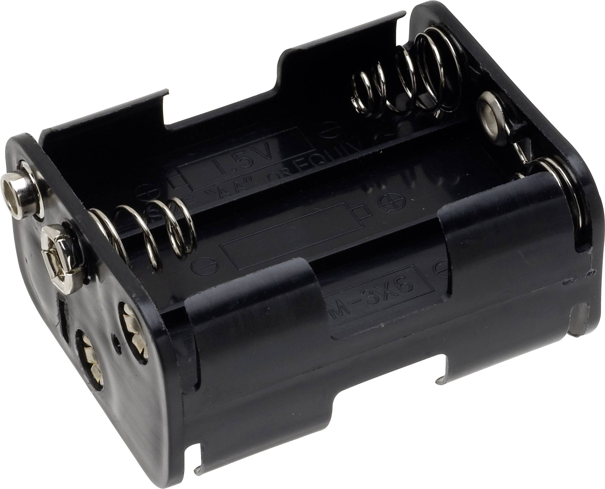 Komora baterii TRU COMPONENTS BH-363-1B 6 x AA, złącze zatrzaskowe - obrazek 1