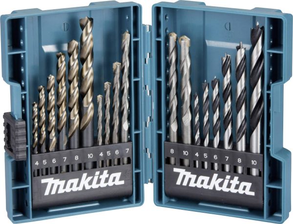 Makita B-49432 B-49432 18 szt. Komplet wierteł uniwersalnych metal, kamień, beton, drewno, wyrób kamieniarski 4.0 mm, 5.