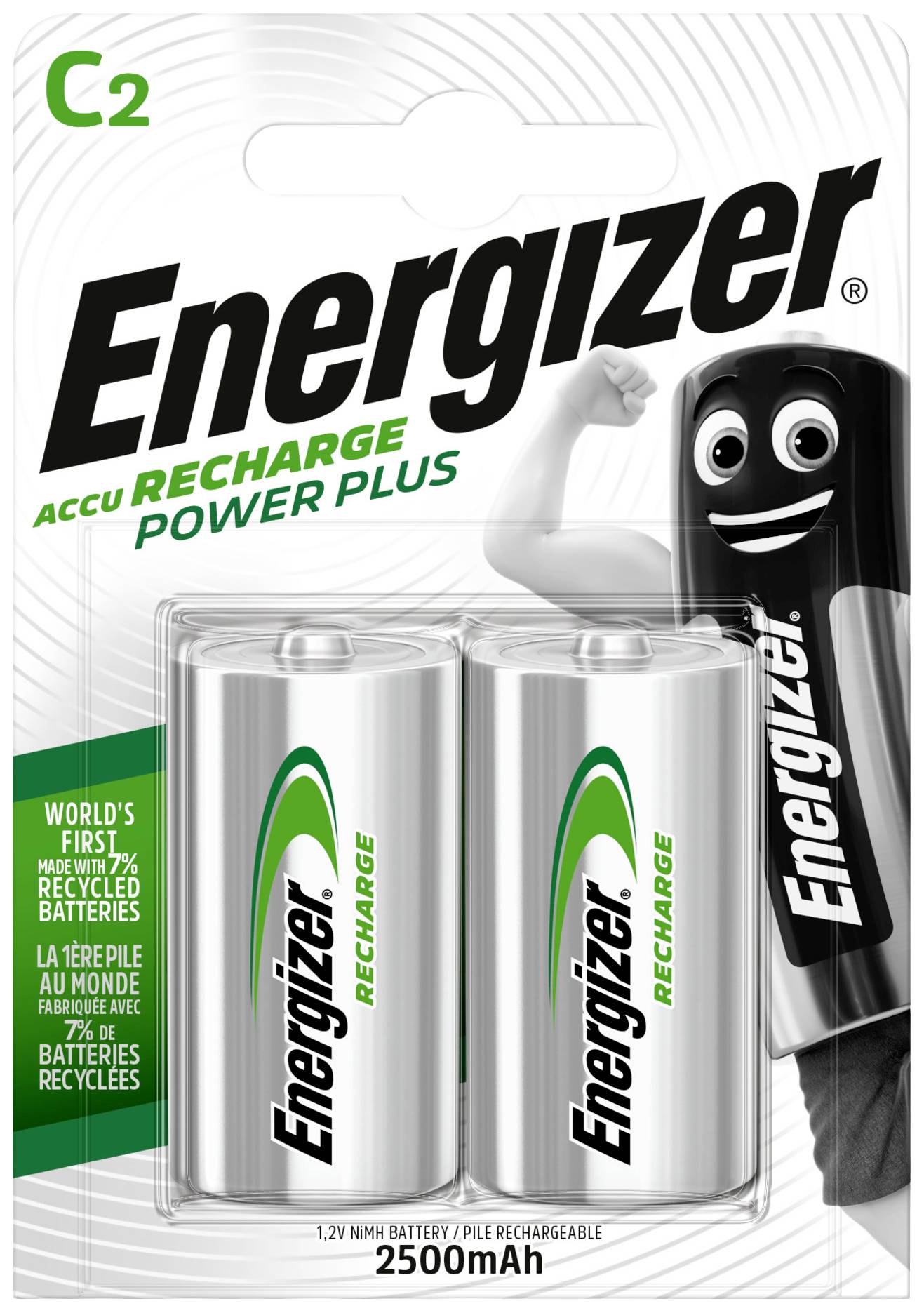 Akumulator NIMH Energizer C(R14), 2500 mAh, 2szt. - obrazek 1