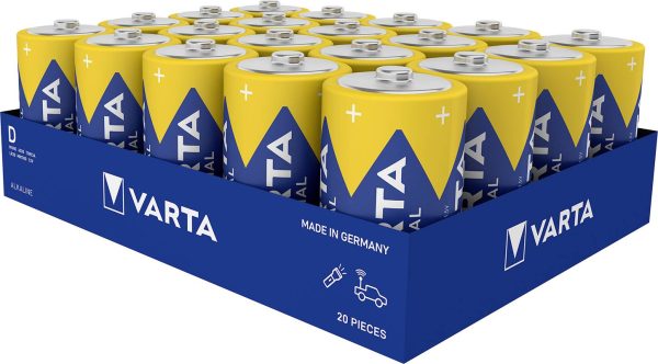 Bateria D/R20 Varta Varta Cons.Varta 04020211111, 1.5 V, alkaliczno-manganowe, 20 szt.