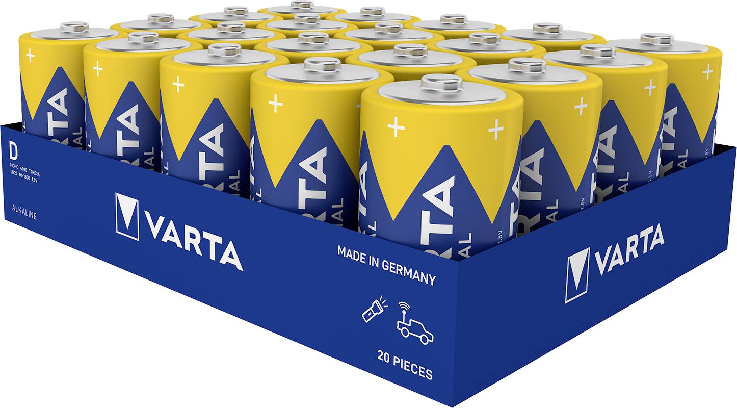 Bateria D/R20 Varta Varta Cons.Varta 04020211111, 1.5 V, alkaliczno-manganowe, 20 szt. - obrazek 1