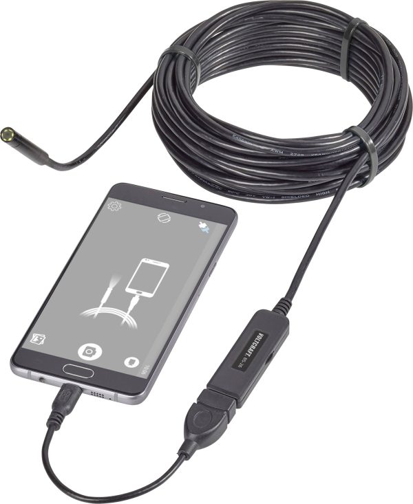 Kamera inspekcyjna USB VOLTCRAFT BS-26 VC-8919590, 8 mm x 9.85 m, 1600 x 1200 Pixel, IP67