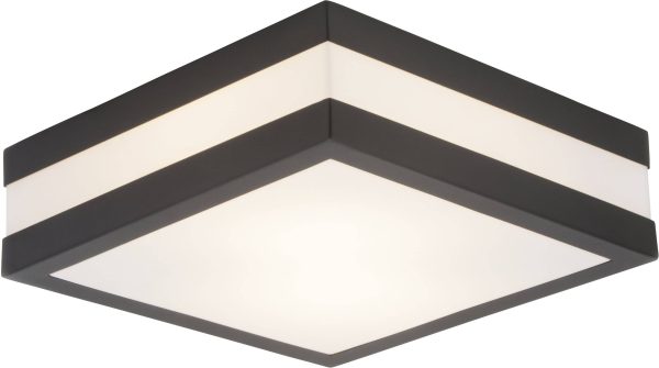Lampa sufitowa, zewnętrzna Brilliant Matteo 96233/63 22 W antracytowy