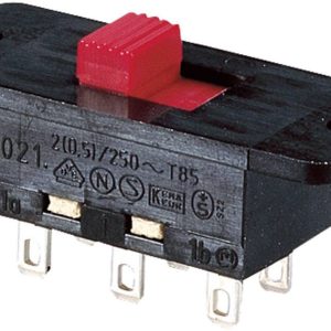 Przełącznik suwakowy Marquardt 4021.0801, 2 (0,5) A, 250 V, 2-biegunowy styk przełączny Przełącznik suwakowy Marquardt 4021.0801, 2 (0,5) A, 250 V, 2-biegunowy styk przełączny