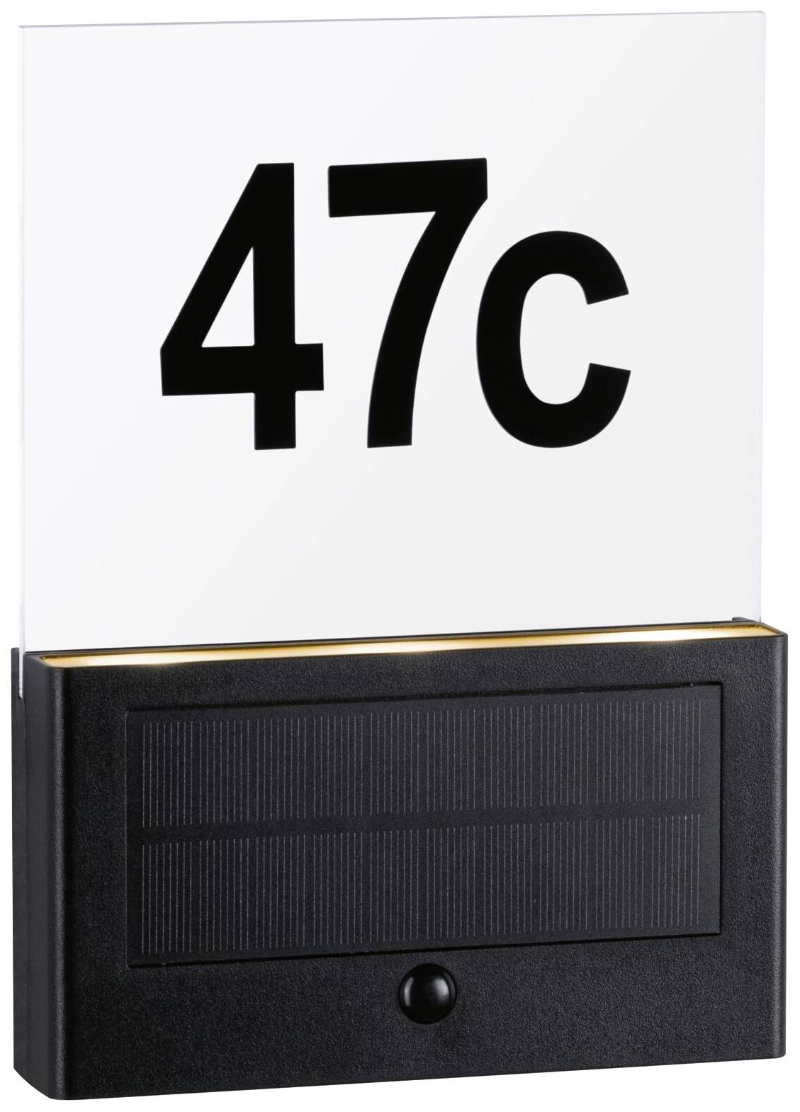 Podświetlany numer domu, solarny Paulmann Neda IP44 2200K 94725 1 W 30 lm IP44 - obrazek 1