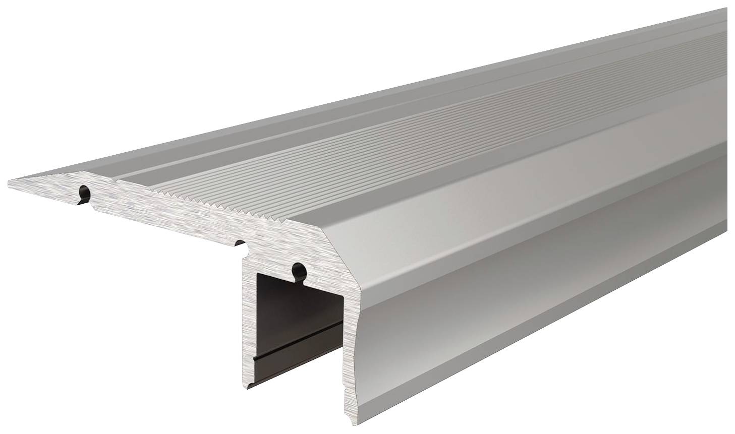 Deko Light 970520 AL-02-10 Profil do schodów aluminium (D x S x W) 1000 x 61 x 20.50 mm 1 m - obrazek 1