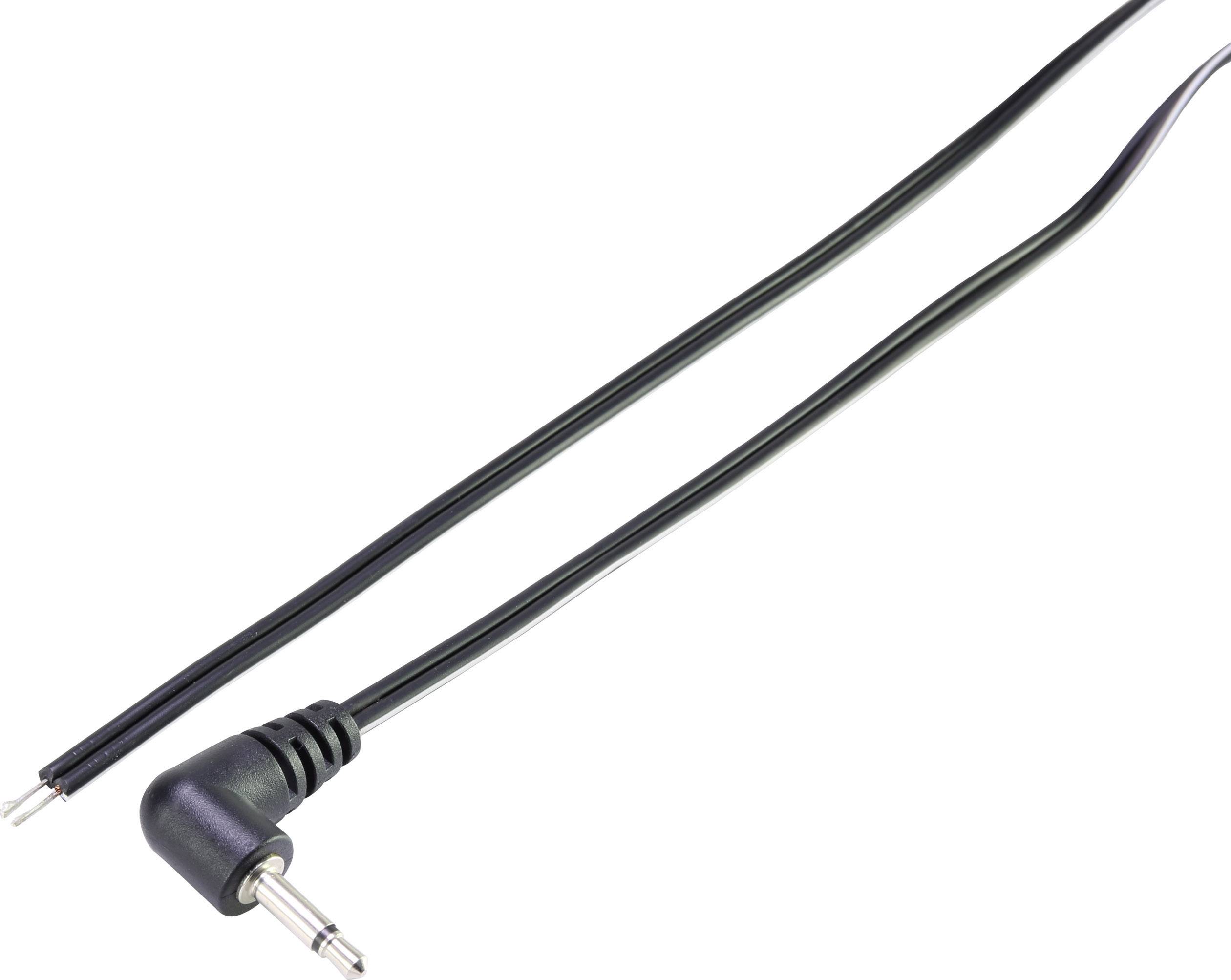 Złącze męskie jack 3,5 mm TRU COMPONENTS TC-6649296 złącze męskie jack 3,5 mm - z wolnym końcem mono 1.20 m - obrazek 1