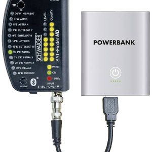 Schwaiger Sat Finder HD + Powerbank Wykrywacz sygnału satelitarnego Schwaiger Sat Finder HD + Powerbank Wykrywacz sygnału satelitarnego