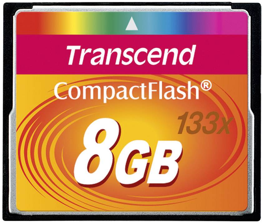 Karta pamięci CF Transcend TS8GCF133, 8 GB, 25 MB/s / 25 MB/s - obrazek 1
