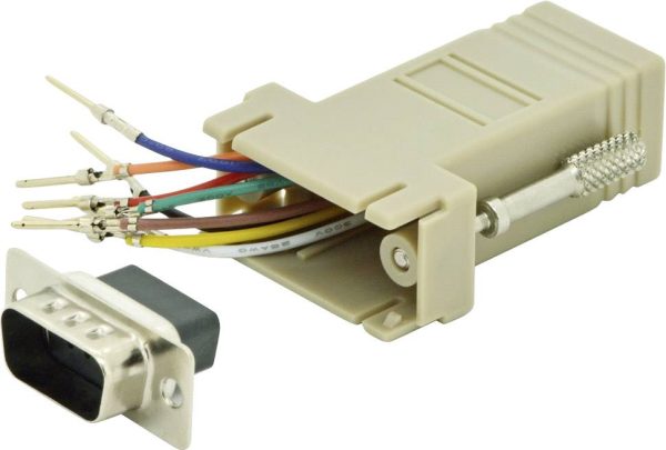 Adapter D-Sub Digitus AK-610517-000-I złącze męskie D-SUB 9-pin – złącze żeńskie RJ45