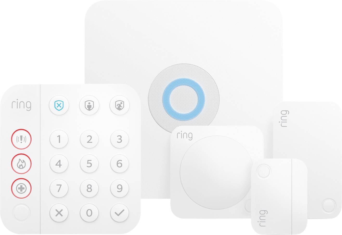 ring Alarm 5 Piece Kit (2nd Gen) - HB 4K11SZ-0EU0 Bezprzewodowy system alarmowy - zestaw System alarmowy, bezprzewodowy, - obrazek 1