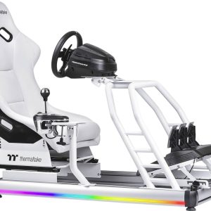 Thermaltake GR500 Snow Racing Simulator Cockpit Fotel wyścigowy biały Thermaltake GR500 Snow Racing Simulator Cockpit Fotel wyścigowy biały
