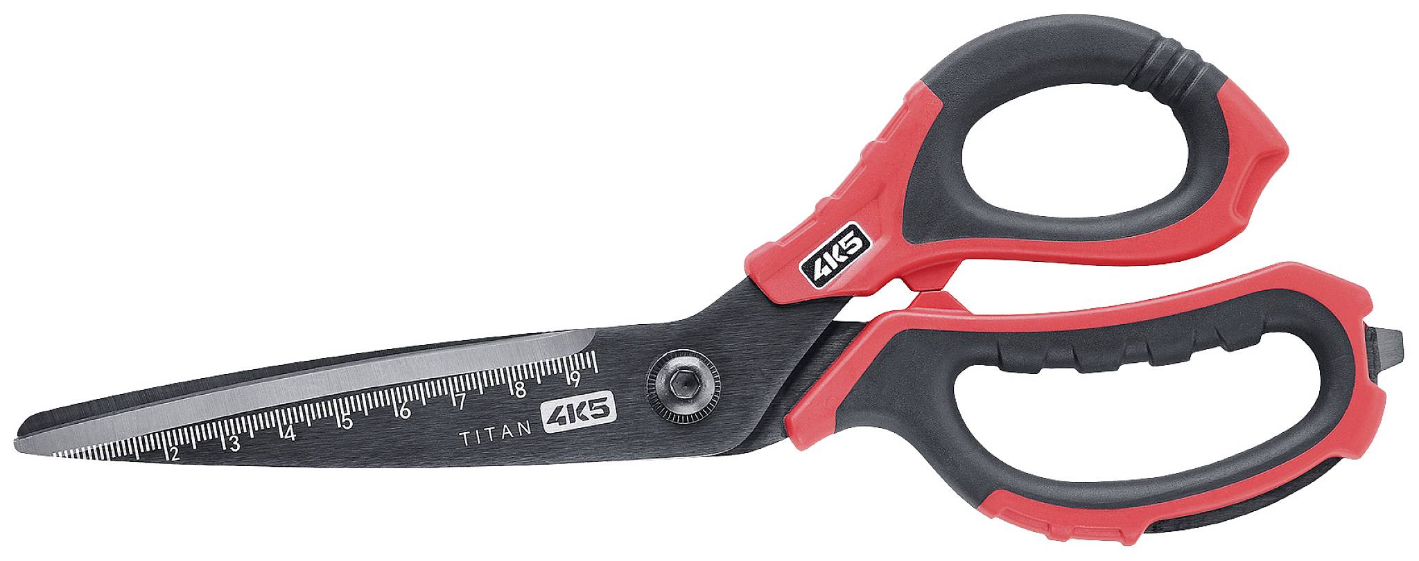 4K5 Tools 600.500A Nożyczki uniwersalne Leworęcznych, Praworęcznych czarno-czerwony - obrazek 1