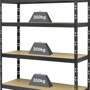 Regał o dużej rozpiętości – moduł podstawowy TOOLCRAFT, KIT77, metal, MDF, Maks. obciążenie: 1.4 t Regał o dużej rozpiętości – moduł podstawowy TOOLCRAFT, KIT77, metal, MDF, Maks. obciążenie: 1.4 t