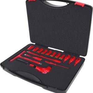 Zestaw kluczy nasadowych 1/2″ z izolowanymi narzędziami, 16-cz KS Tools 117.1860 Zestaw kluczy nasadowych 1/2″ z izolowanymi narzędziami, 16-cz KS Tools 117.1860