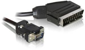 Video kabel Delock 65028 65028, SCART, VGA, 2 m - obrazek 1
