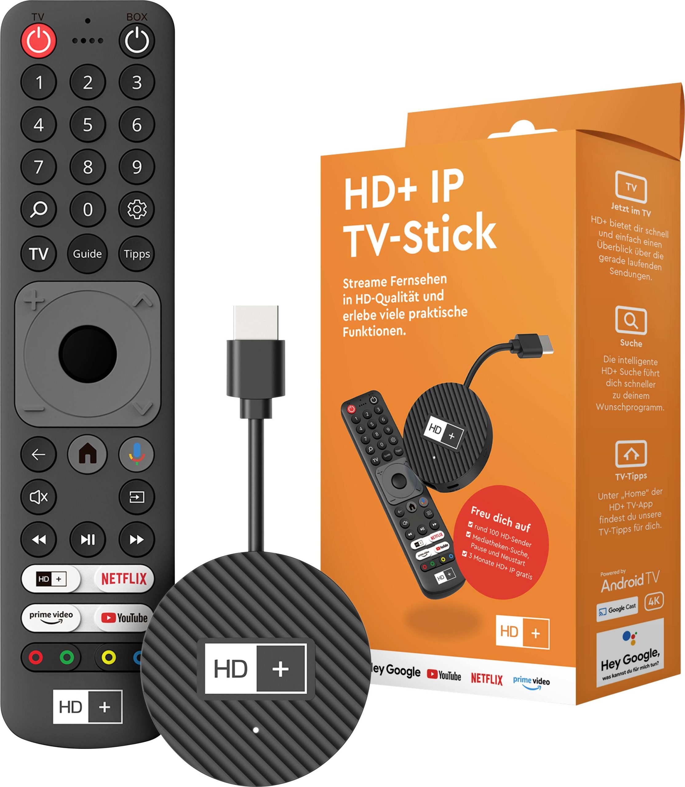 HD Plus IP TV Stick Z pilotem - obrazek 1