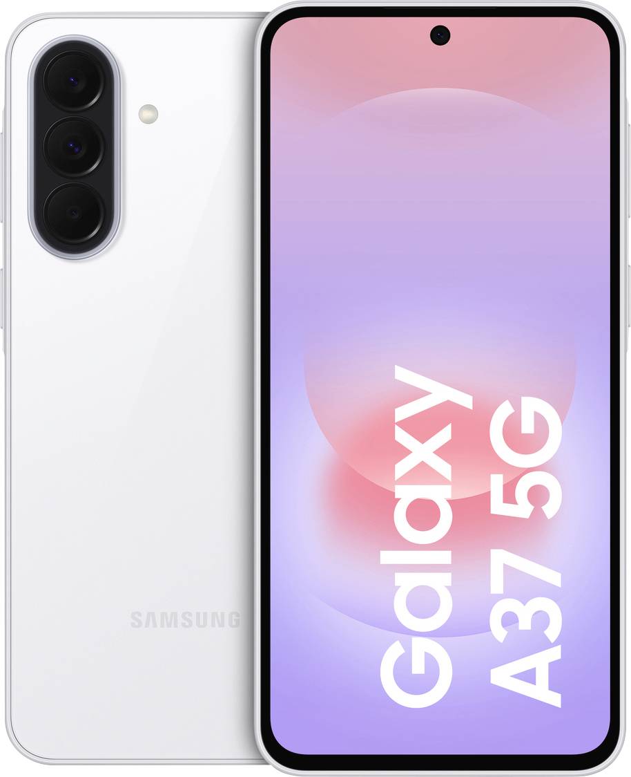Samsung Galaxy A37 5G Smartfon Dual-SIM 128 GB 17 cm (6.7 cal) 50 MPx, 8 MPx, 5 MPx Android™ 16 Niesamowita biel - obrazek 1