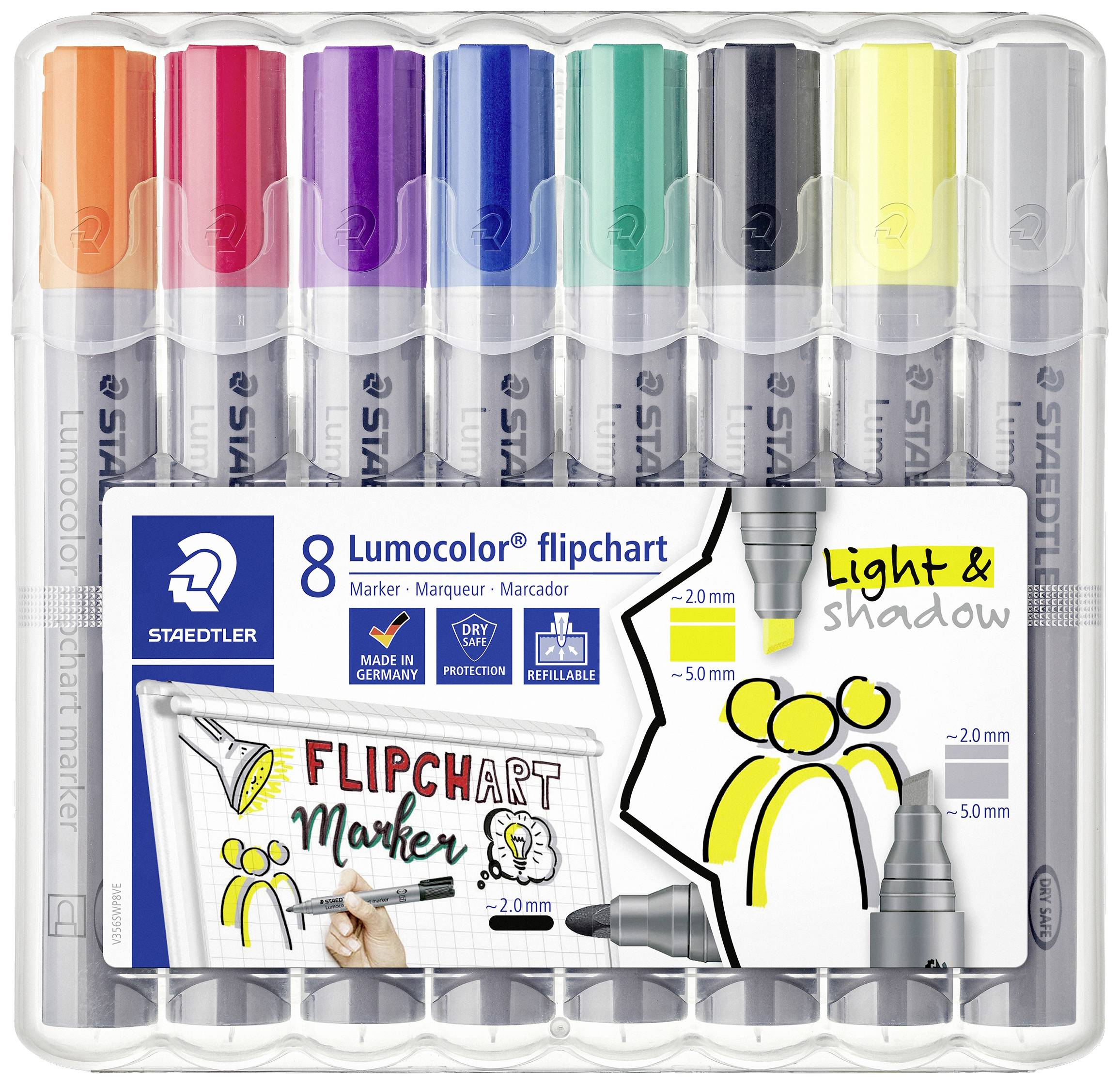 Marker do flipchartu Staedtler Flipchartmarker 356 SWP8 2 - 5 mm 8 szt. - obrazek 1