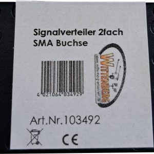 Wittenberg Antennen Rozdzielacz anteny Gniazdo SMA Signalverteiler 2 fach SMA Buchsen , Frequenz 800-2700 MHz Wittenberg Antennen Rozdzielacz anteny Gniazdo SMA Signalverteiler 2 fach SMA Buchsen , Frequenz 800-2700 MHz
